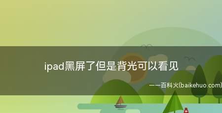 iPad黑屏无反应的解决方法（如何修复iPad黑屏问题）