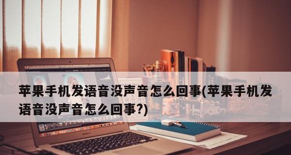 微信语音没有声音改善方法（解决微信语音无声的小技巧，一键修复你的通话问题）