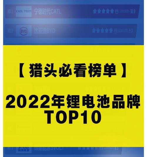 国内新能源电池排名前十名（国内十大新能源电池品牌）